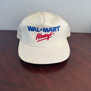 Vintage Walmart Always Fresh Mesh Distressed Grunge‎ Made In USA Embroidered